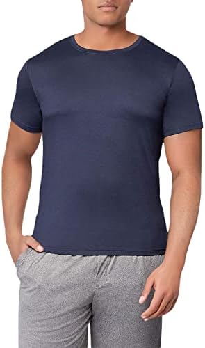 32 מעלות חולצת טריקו של אנשי צוות קלאסי מגניב של גברים | אנטי-אודור | מתיחה 4-כיוונית | פיתול לחות